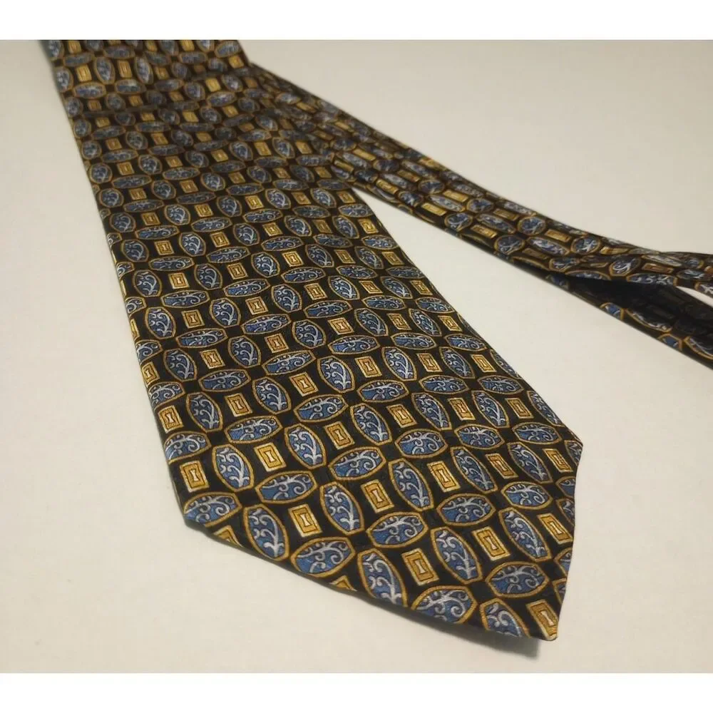 7th AVE 100% Silk Made in Korea Men's Neck Tie 60 inches long